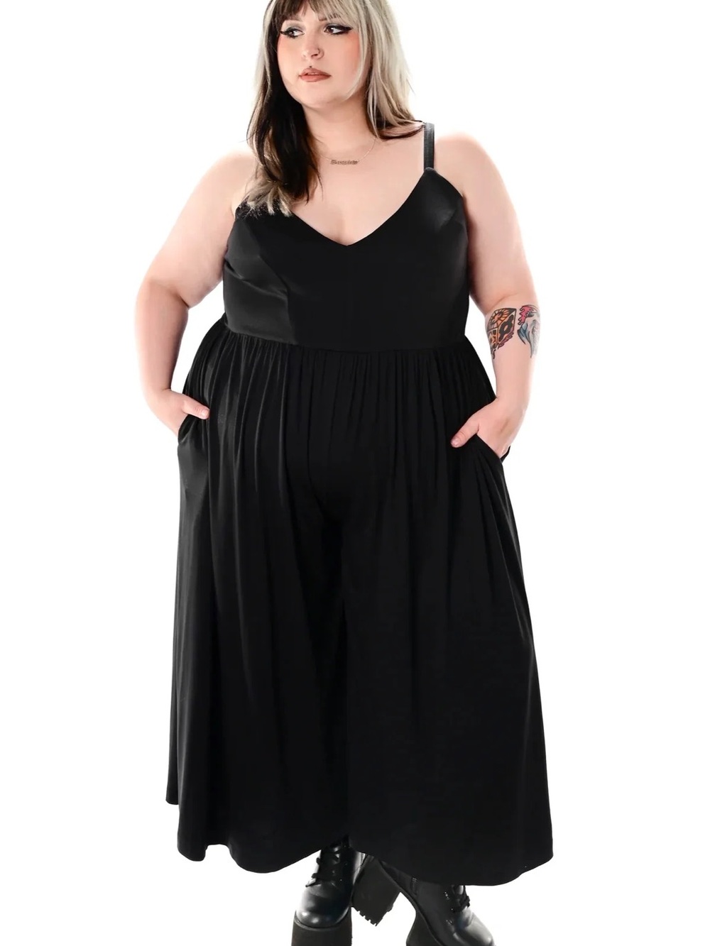 Foxblood new moon wide leg jumpsuit